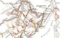 Схема действий советских войск в Советско-японской войне