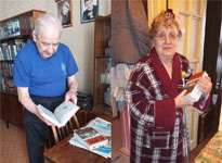 Ветераны ФГУП "РФЯЦ-ВНИИЭФ" (г. Саров) получают книги с историями своих родственников. Март 2021 года